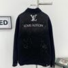 6930f8c76e68136f4d9b435e New Louis Vuitton LV FW Starry Sky Rhinestone Embroidered Distressed Denim Jacket for Men and Women