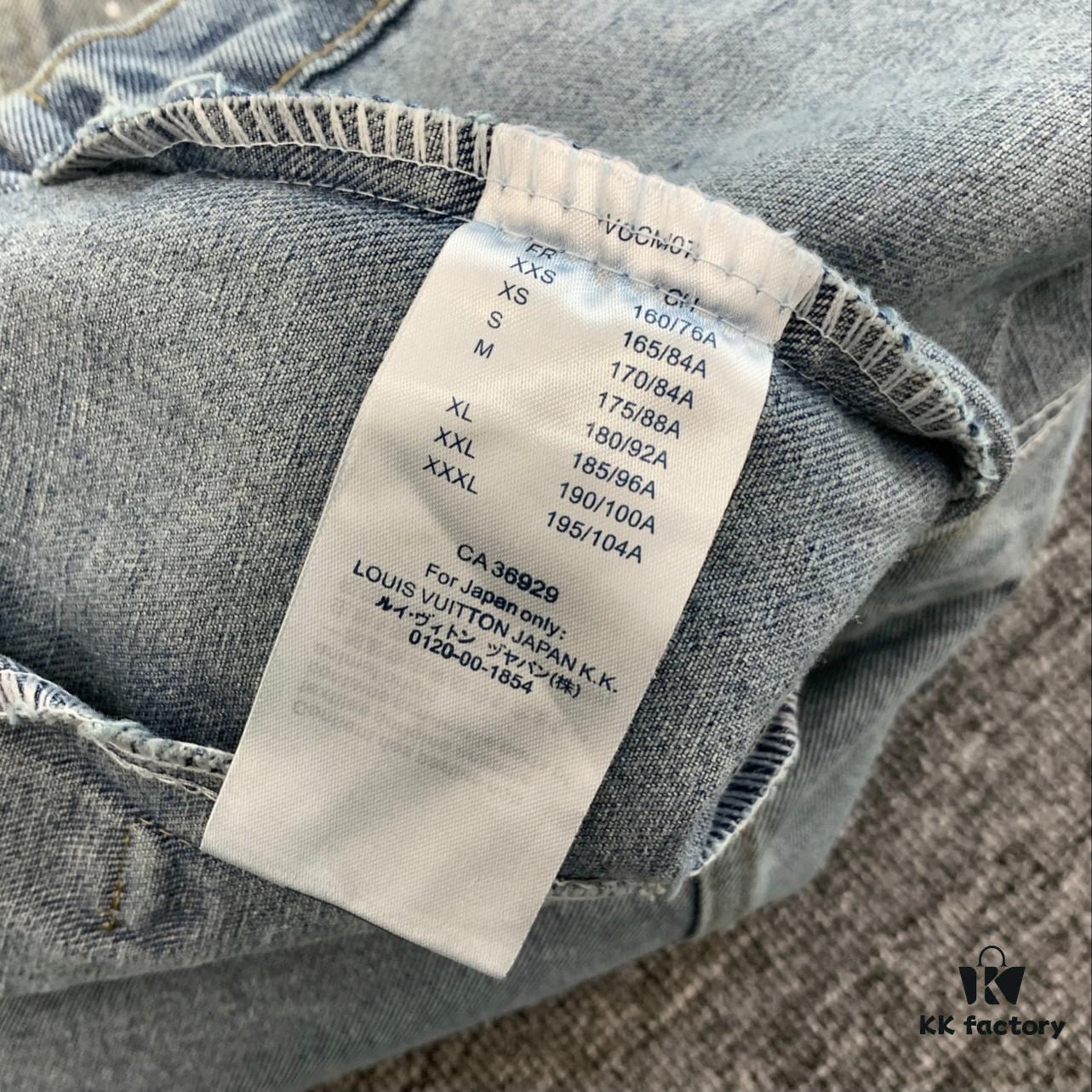 6930f8ca6e68136f4d9b4361 New Louis Vuitton LV FW Starry Sky Rhinestone Embroidered Distressed Denim Jacket for Men and Women