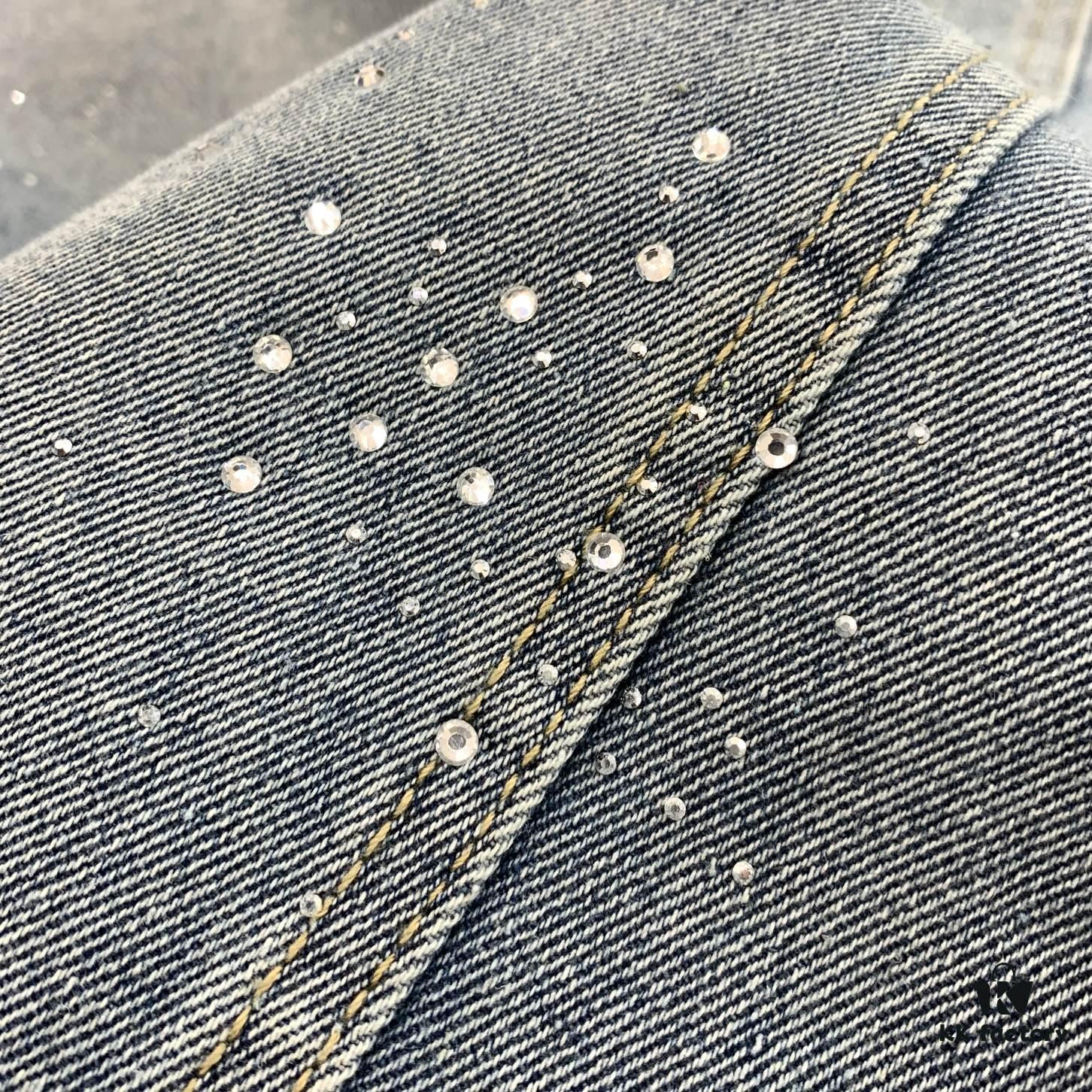 6930f8cc6e68136f4d9b4364 New Louis Vuitton LV FW Starry Sky Rhinestone Embroidered Distressed Denim Jacket for Men and Women