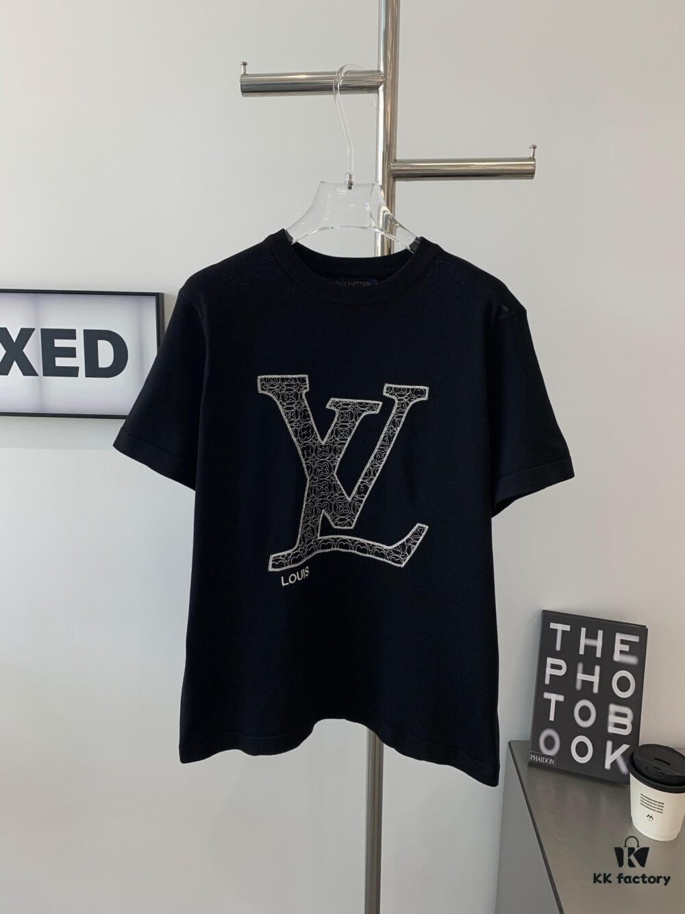 6930f8ce6e68136f4d9b4366 New Louis Vuitton Embroidered Logo Short Sleeve T-Shirt with Knitted Collar, Unisex Oversized Fit