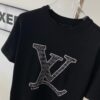 6930f8d16e68136f4d9b4368 New Louis Vuitton Embroidered Logo Short Sleeve T-Shirt with Knitted Collar, Unisex Oversized Fit