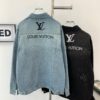 6930f8d56e68136f4d9b436f New Louis Vuitton LV FW Starry Sky Rhinestone Embroidered Distressed Denim Jacket for Men and Women