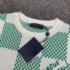 6930f8db6e68136f4d9b4374 New Louis Vuitton Plaid Green Checkerboard Short Sleeve Unisex T-Shirt