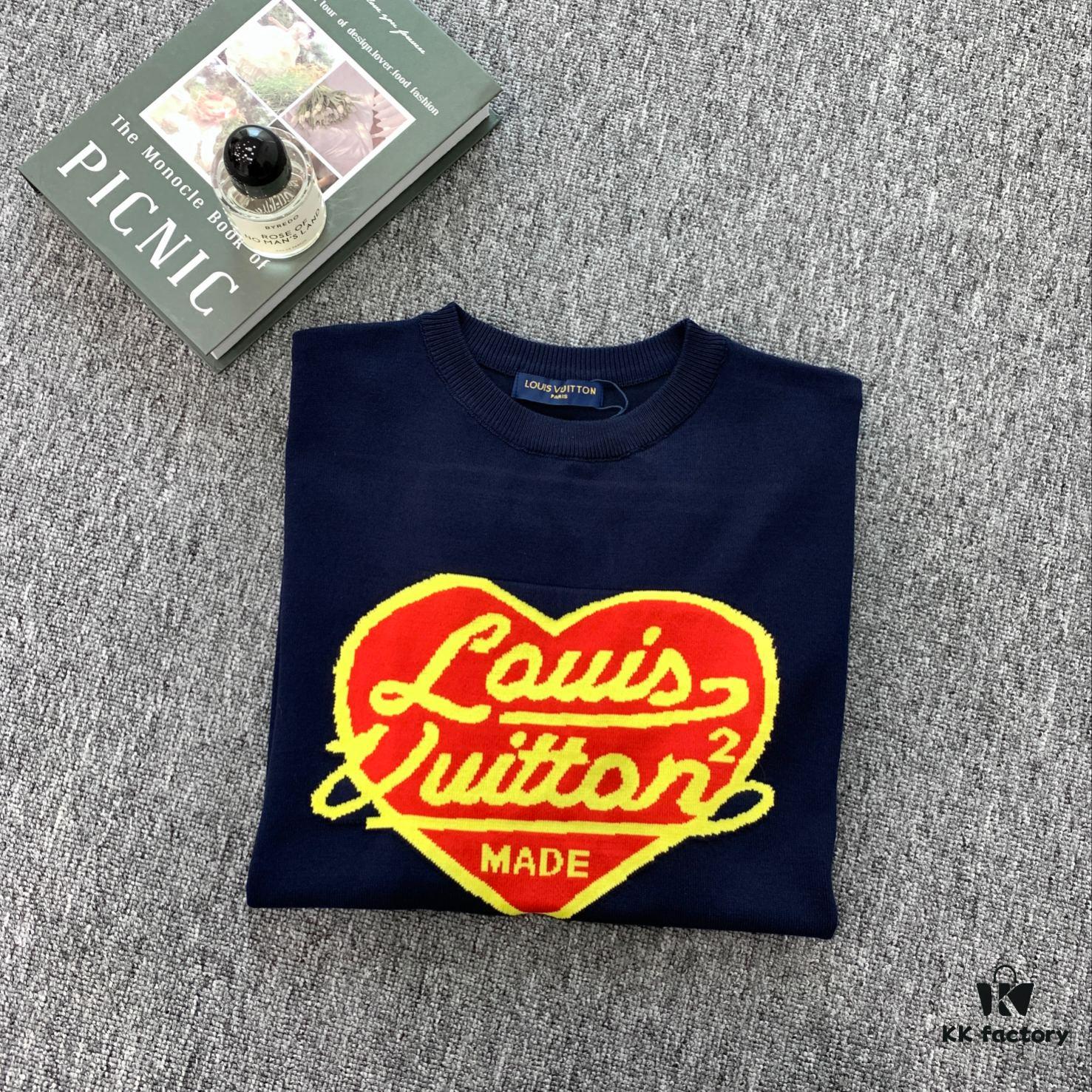 6930f8e76e68136f4d9b4381 New Louis Vuitton LV 2023 Spring Heart Knit Short-Sleeve Unisex by lvXnigo Collaboration
