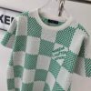 6930f8e86e68136f4d9b4383 New Louis Vuitton Plaid Green Checkerboard Short Sleeve Unisex T-Shirt