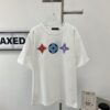 6930f8f56e68136f4d9b4396 New Arrival LOUIS VUITTON LV Chest Tricolor Flower Logo Printed Short Sleeve T-Shirt