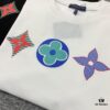 6930f8fd6e68136f4d9b43a0 New Arrival LOUIS VUITTON LV Chest Tricolor Flower Logo Printed Short Sleeve T-Shirt