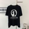 6930f9056e68136f4d9b43a9 New Louis Vuitton Unisex Black and White Portrait Knit Short Sleeve T-Shirt