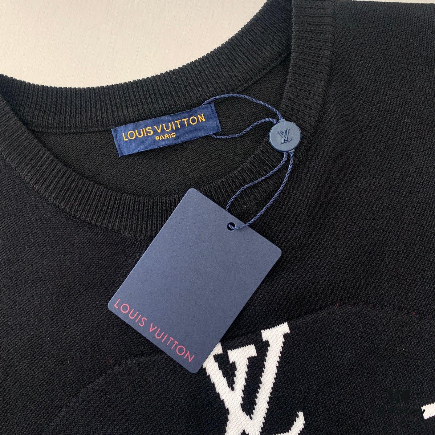 6930f90b6e68136f4d9b43ad New LV Louis Vuitton 24-Hour Summer Knit Short-Sleeve T-Shirt