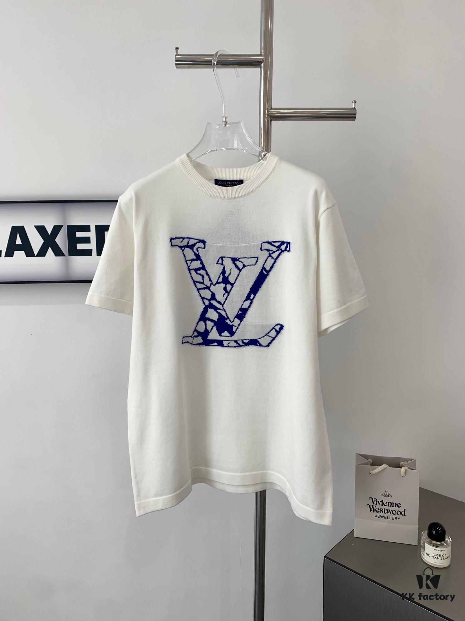 6930f9146e68136f4d9b43ba New LV Louis Vuitton 2023FW Ski Collection Jacquard Crew Neck Short Sleeve T-Shirt