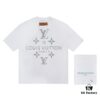 Louis Vuitto 2025 Latest Short Sleeve T-Shirt with Rhinestone Embellishment