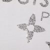 Louis Vuitto 2025 Latest Short Sleeve T-Shirt with Rhinestone Embellishment