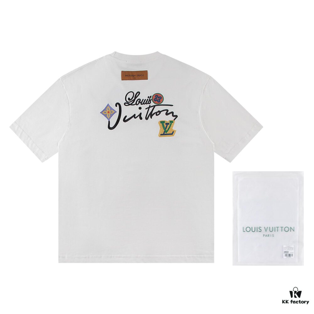6930f9c76e68136f4d9b44ba Louis Vuitton 2025 Latest Short Sleeve T-Shirt with Applique Embroidery