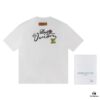 Louis Vuitton 2025 Latest Short Sleeve T-Shirt with Applique Embroidery