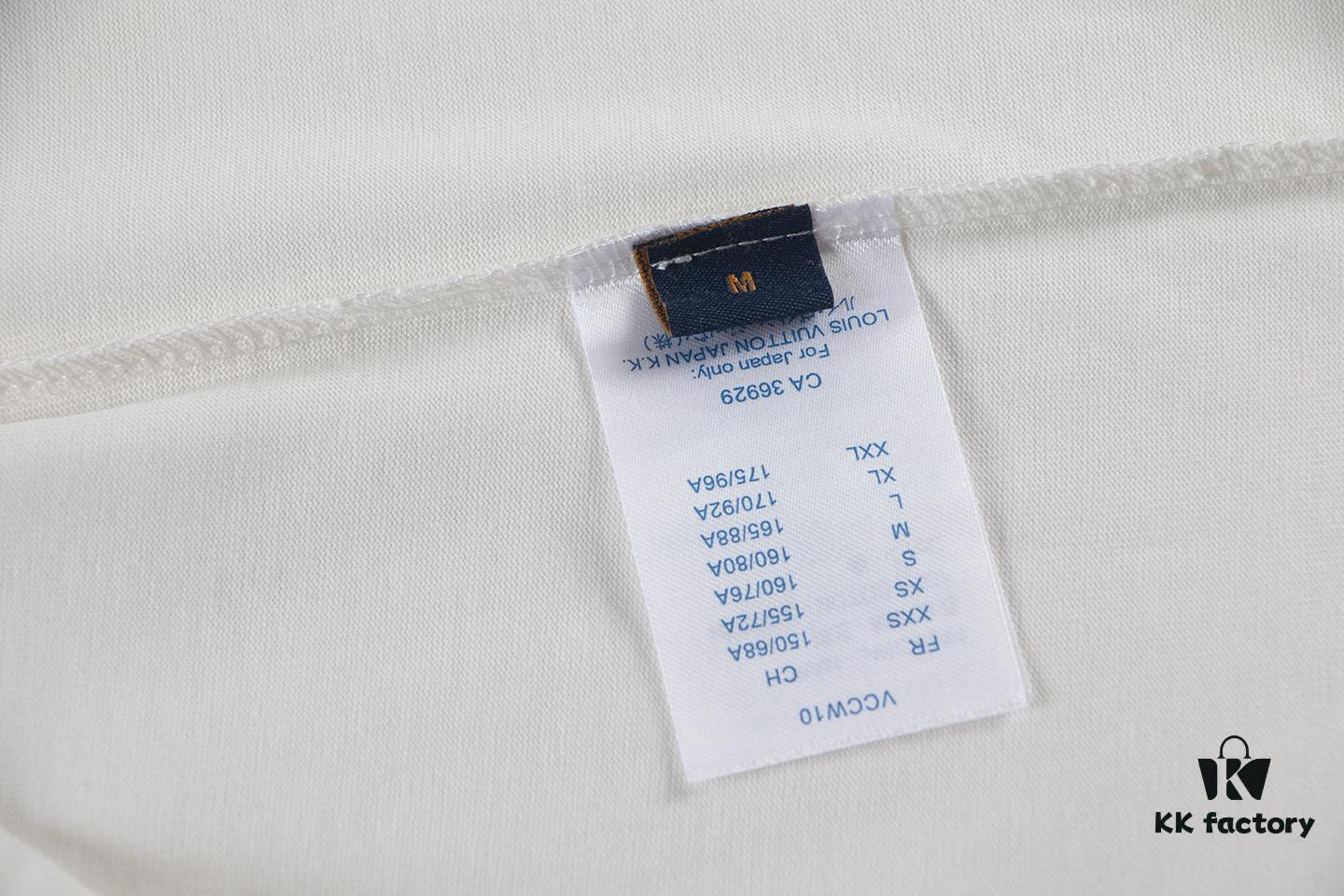 Louis Vuitton 2025 Latest Short Sleeve T-Shirt with Applique Embroidery