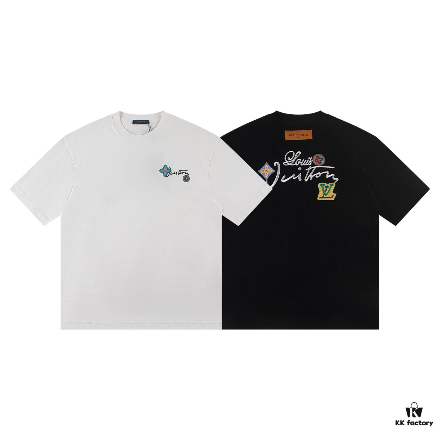 Louis Vuitton 2025 Latest Short Sleeve T-Shirt with Applique Embroidery