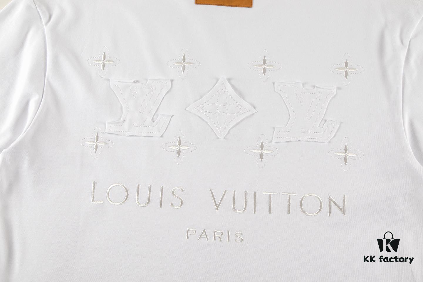 Louis Vuitto 2025 Latest Short Sleeve T-Shirt with Patch Embroidery