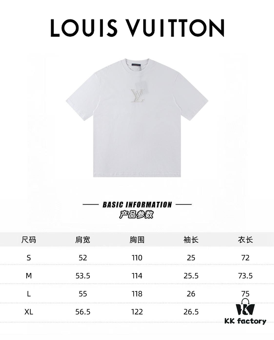 Louis Vuitto 2025 Latest Short Sleeve T-Shirt with Patch Embroidery