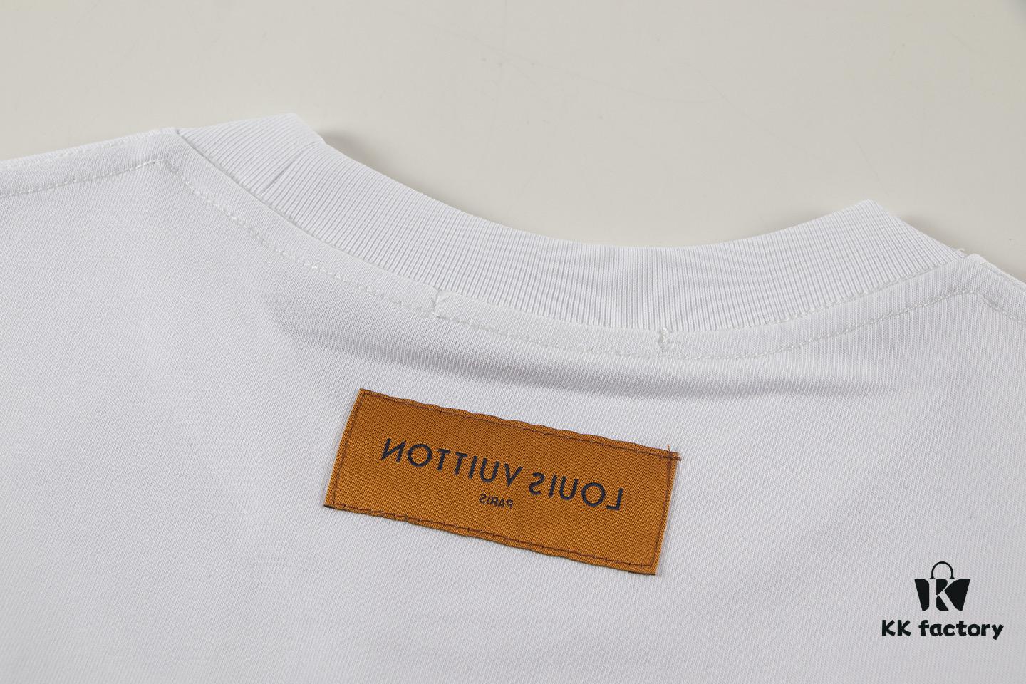 Louis Vuitto 2025 Latest Short Sleeve T-Shirt with Patch Embroidery