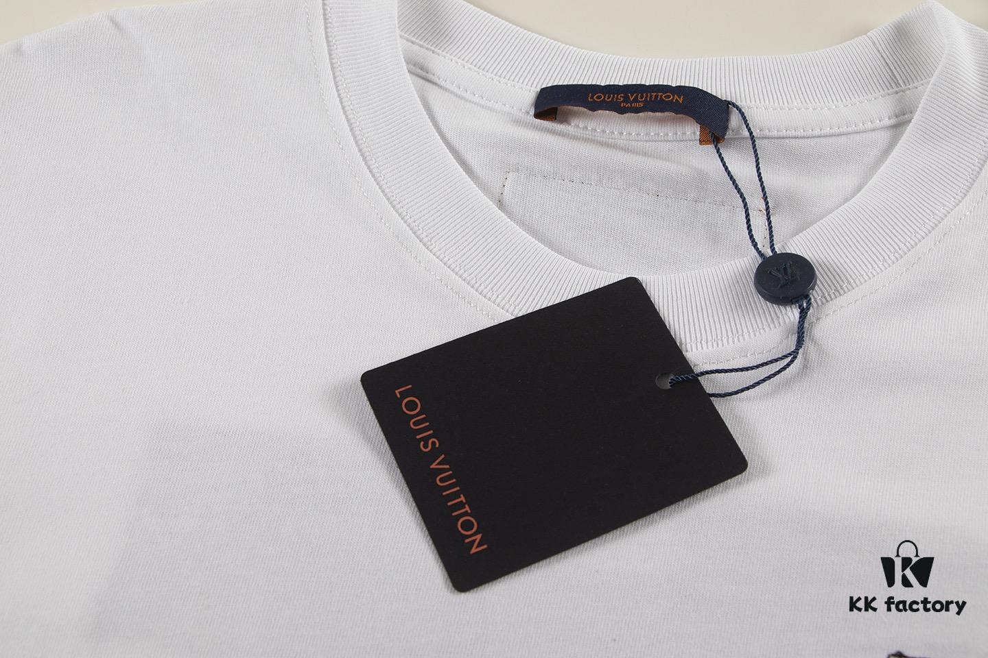 Louis Vuitton 2025 Latest Short-Sleeve T-Shirt (Patch Embroidery)