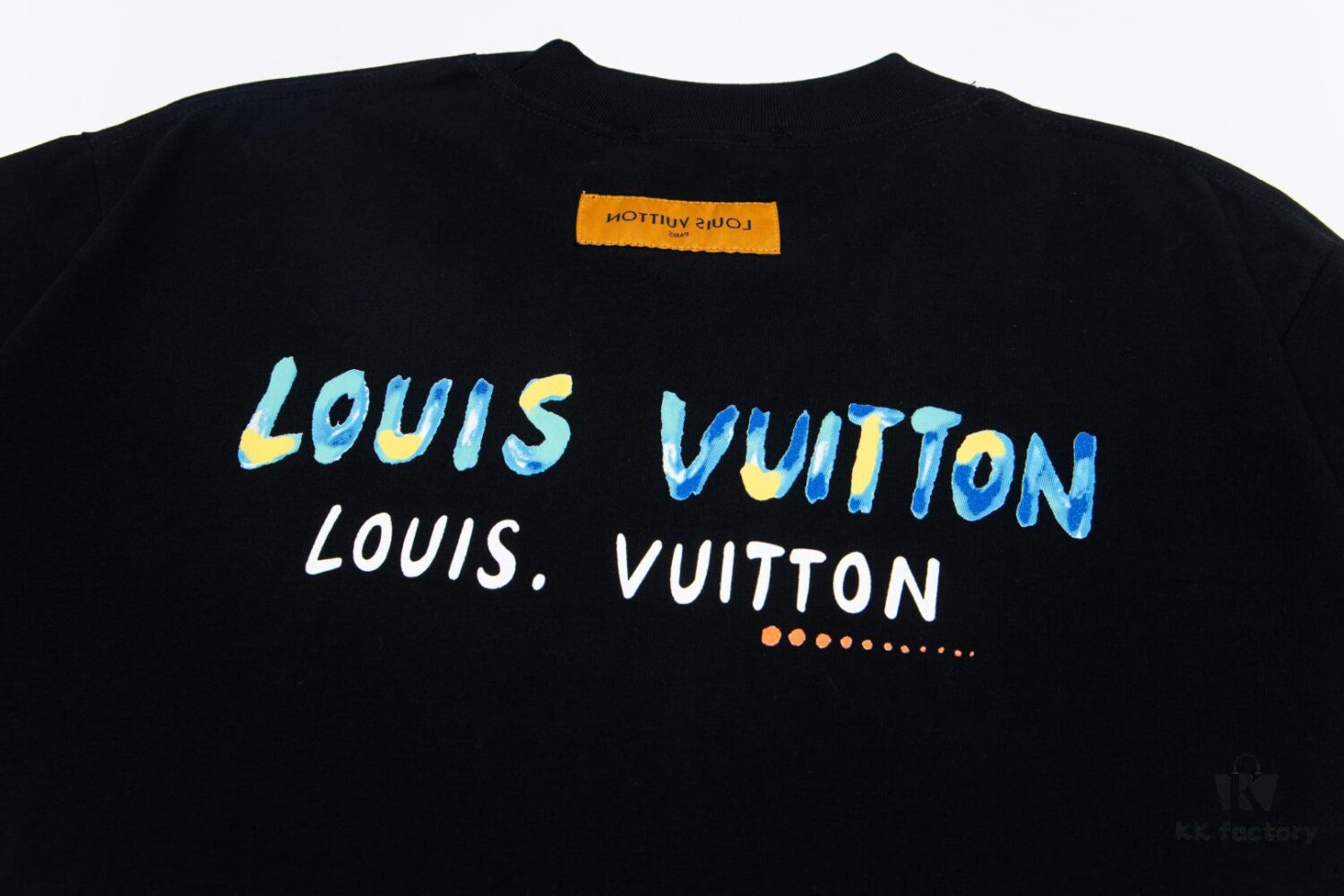 6930faa26e68136f4d9b45d6 Louis Vuitton New Painted Graffiti Print Logo Letter Casual Round Neck Short Sleeve T-Shirt Unisex