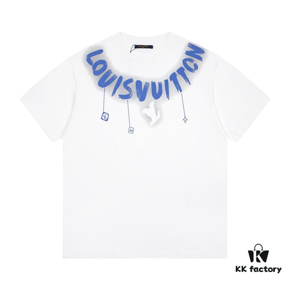 6930faa46e68136f4d9b45d7 Louis Vuitton New Arrival Necklace Pendant Print Logo Letter Casual Round Neck Short Sleeve T-Shirt