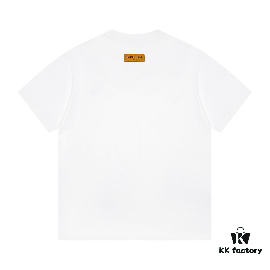 6930faa46e68136f4d9b45da Louis Vuitton New Arrival Necklace Pendant Print Logo Letter Casual Round Neck Short Sleeve T-Shirt