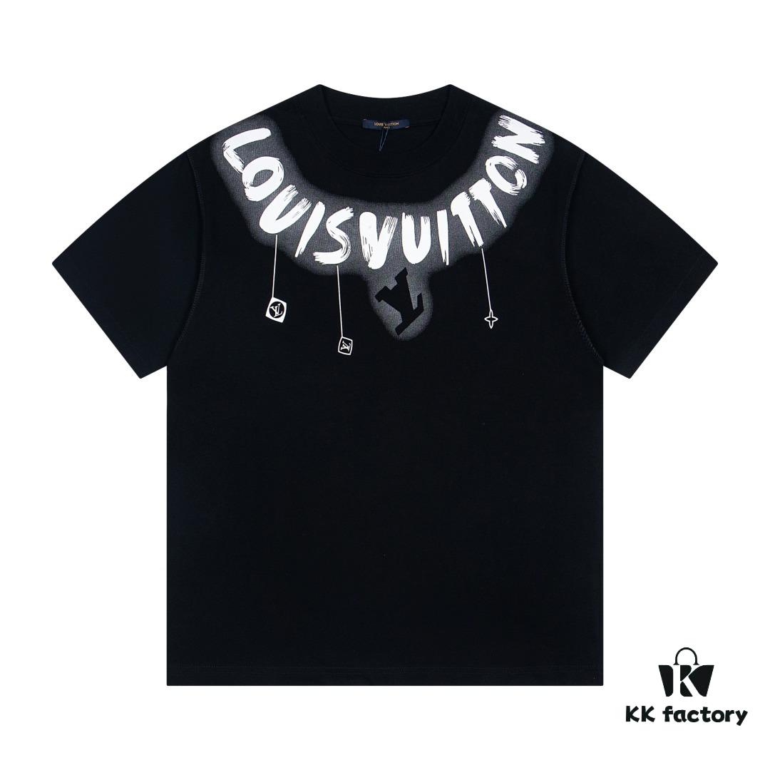 6930faaa6e68136f4d9b45e4 Louis Vuitton New Arrival Necklace Pendant Print Logo Letter Casual Round Neck Short Sleeve T-Shirt