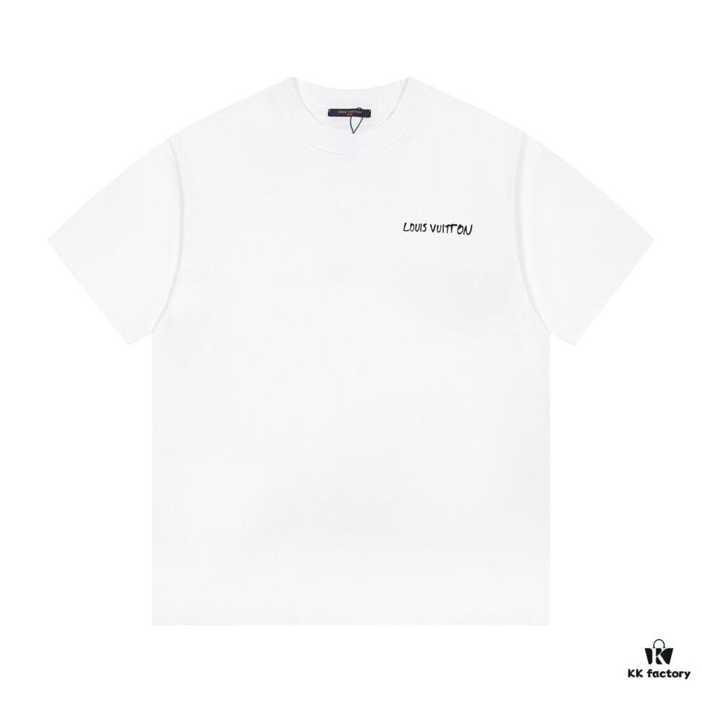 6930facd6e68136f4d9b4614 Louis Vuitton LV 25SS New Arrival Logo Print Round Neck Short Sleeve T-Shirt