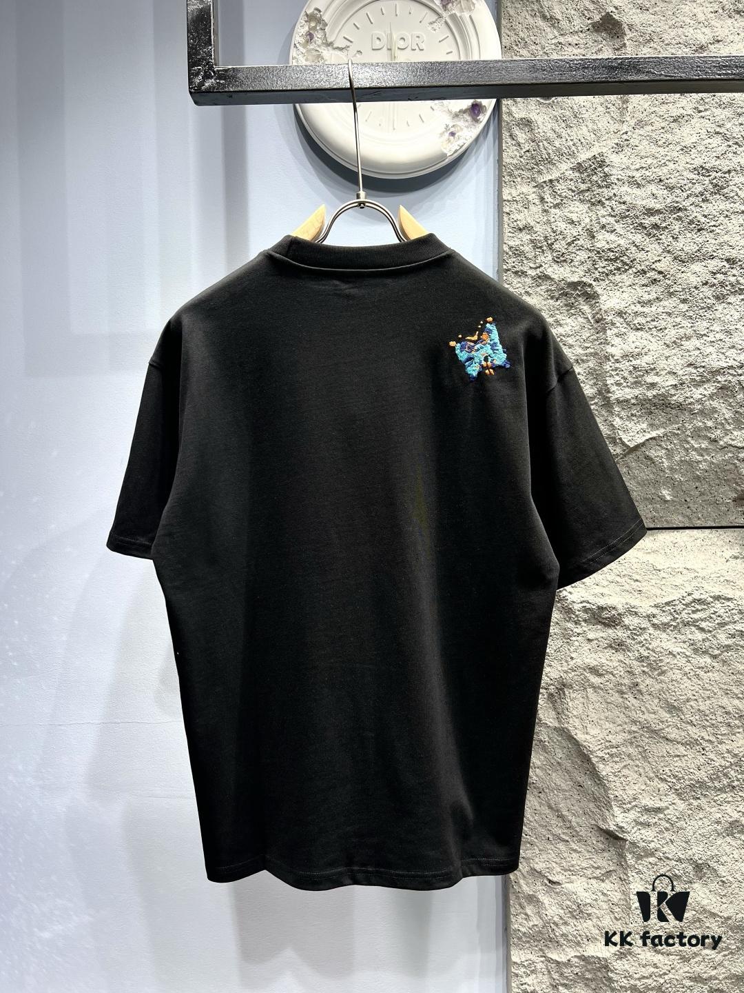 6930fb376e68136f4d9b4665 Louis Vuitton Butterfly Embroidered Short-Sleeve T-Shirt