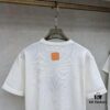 6930fb7d6e68136f4d9b46af LV Louis Vuitton Embossed Leather Patch Knitted Short-Sleeve T-Shirt