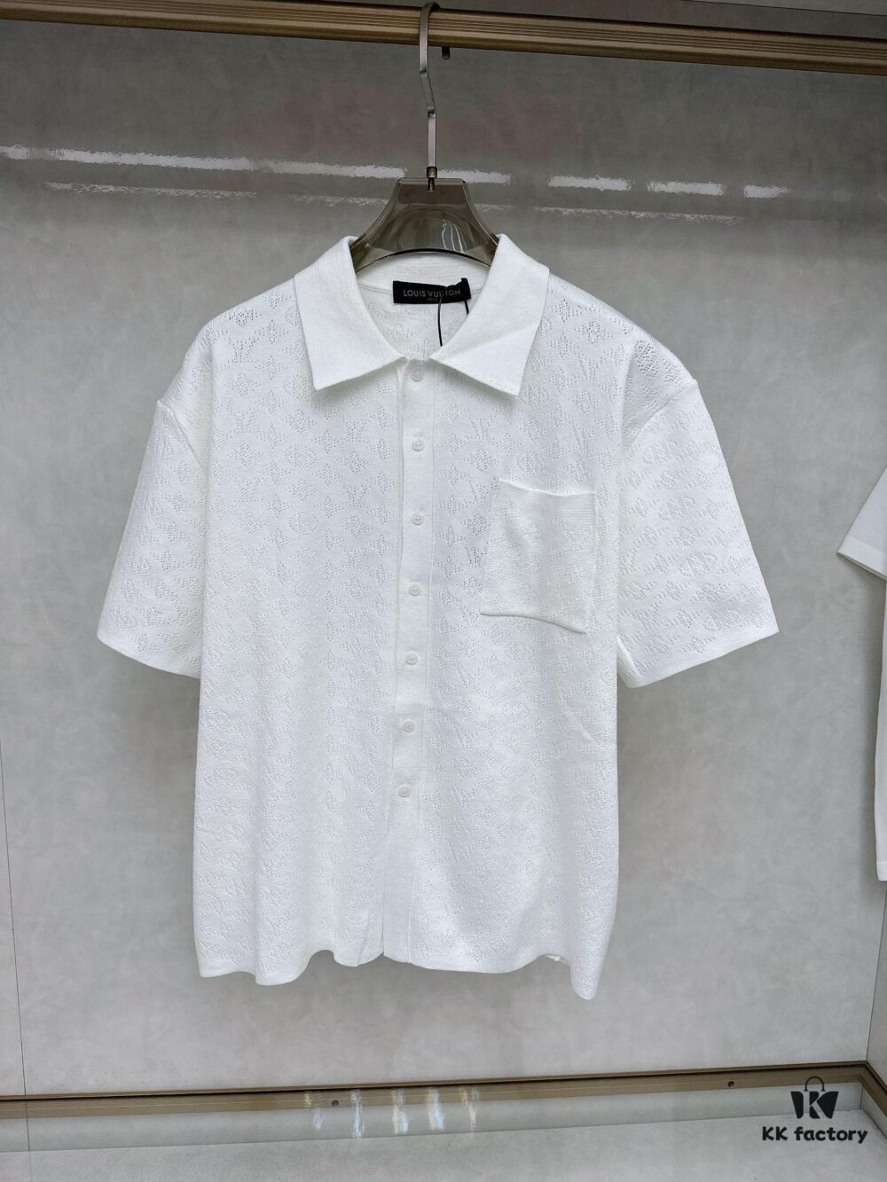 6930fb866e68136f4d9b46ba LV Jacquard Knit Polo Short-Sleeve T-Shirt