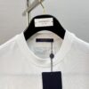 LV 25SS Spring/Summer T-Shirt! Black and White Printed Crew Neck Short Sleeve Tee!