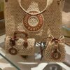 693105eb908475d562cd8d88 New Small LV NOE PURSE Bucket Bag in Raffia Leather