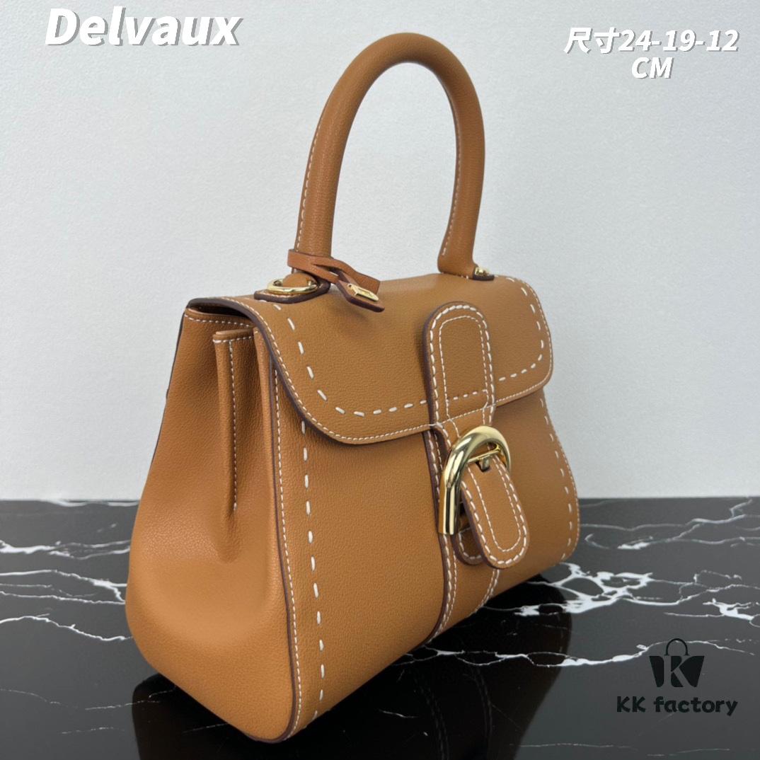 69310601908475d562cd8d8f Delvaux 2024 Spring-Summer Exterieur Stitching Collection Brillant PM in Calfskin