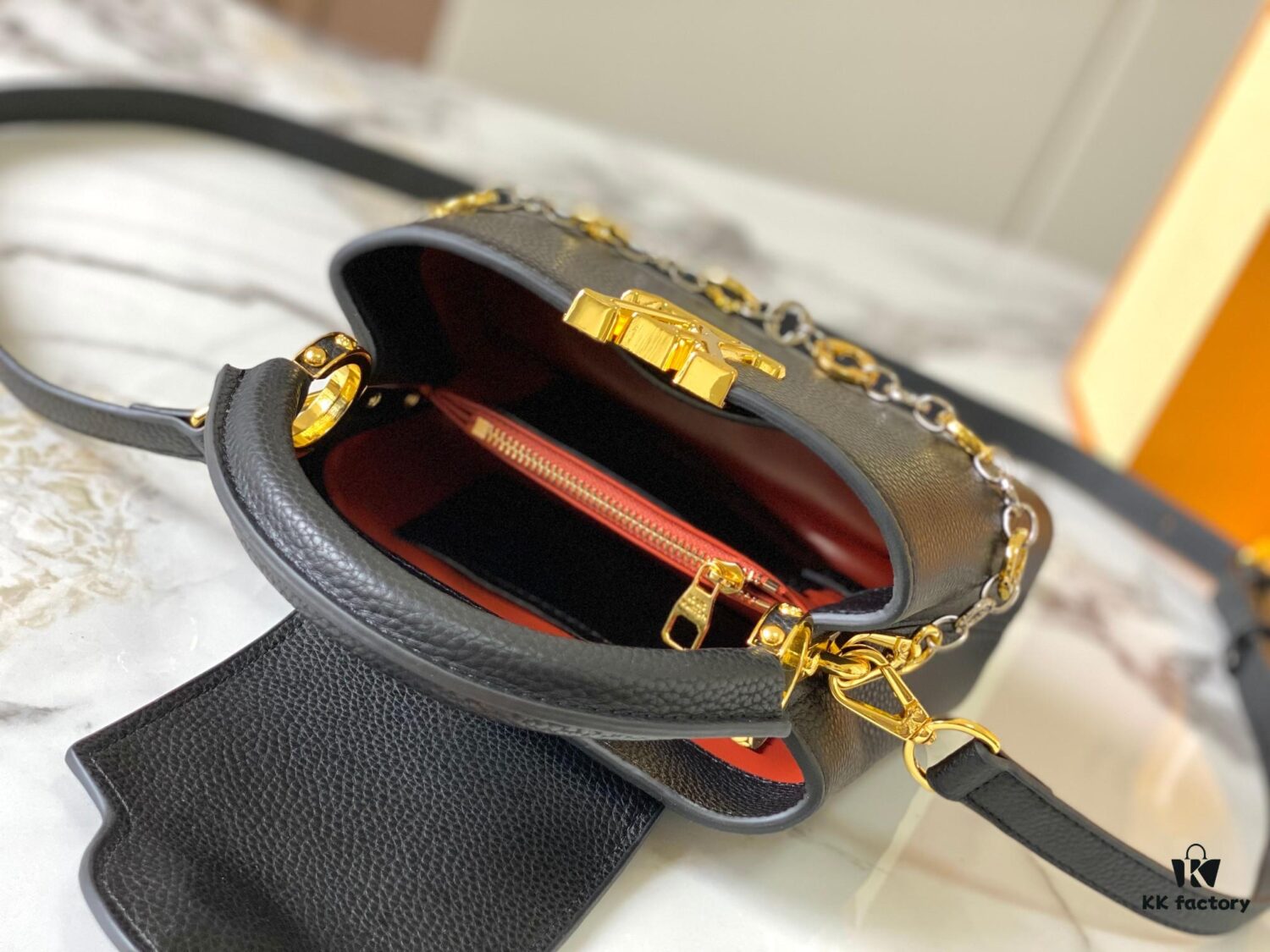 693106c9908475d562cd8db7 Top Quality Original Guangzhou Stock 🇫🇷 M12935 Capucines Mini Bag from the Capucines Chain On You Collection
