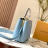 69310710908475d562cd8dbf Upgraded M21150 Ice Blue Capucines Medium Handbag