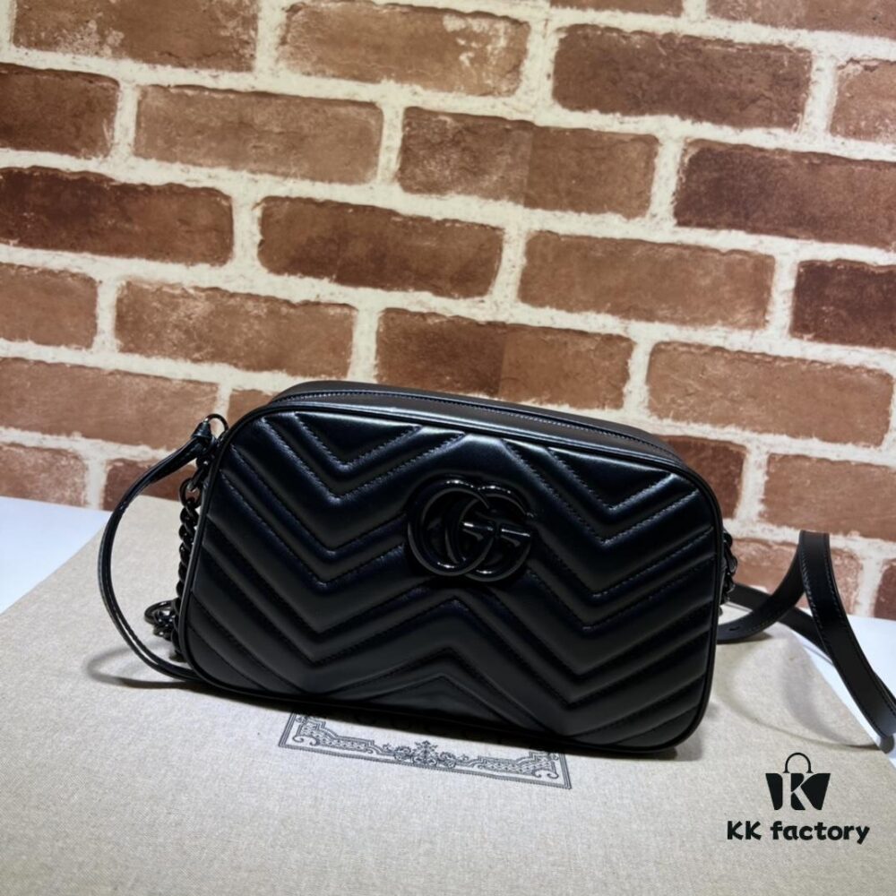 693107ff908475d562cd8ddf GUCCI New Arrival Cabinet Quality, Top Original Single Item, Actual Photos! Model No. 447632 Calfskin Black Hardware, Dimensions: Width 24cm x Height 12cm x Side Width 7cm, In Stock Ready to Ship