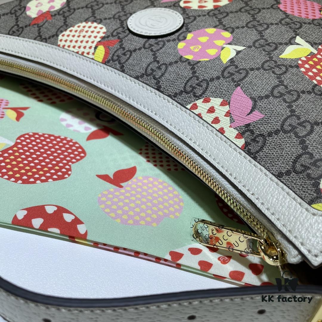 6931082a908475d562cd8deb GUCCI New Arrival High-Quality Original Single Item, Real Photo, Model No.: 598125 Apple Design, Size: 30 x 22 x 5.5 cm, In Stock