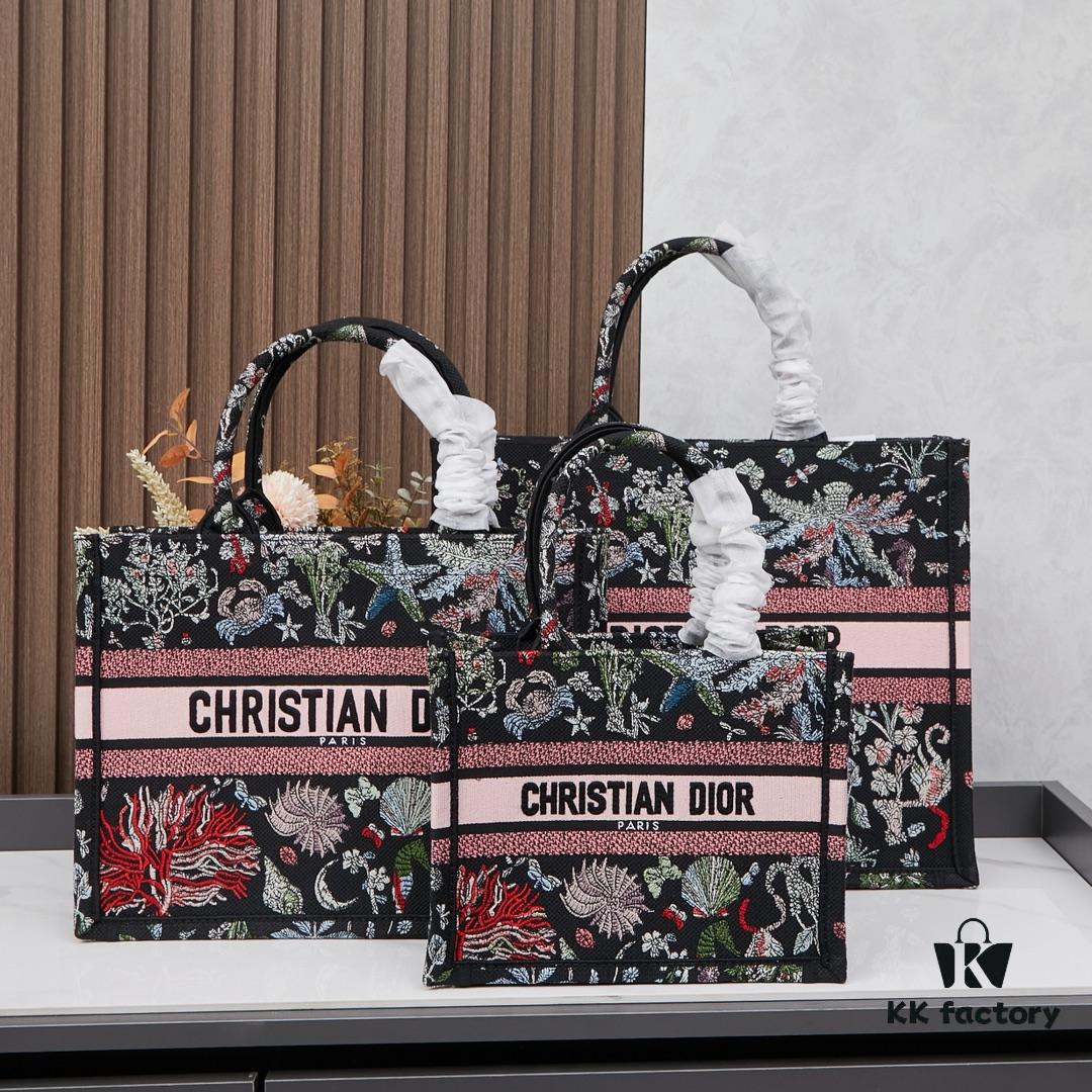 Embroidered Large Size [Di0r Book Tote]