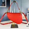 Large Size ♥️ Dior Saddle Bag, Vintage Pattern, Thin Strap, Palm Texture Series [Includes Retail Box 🎁]
