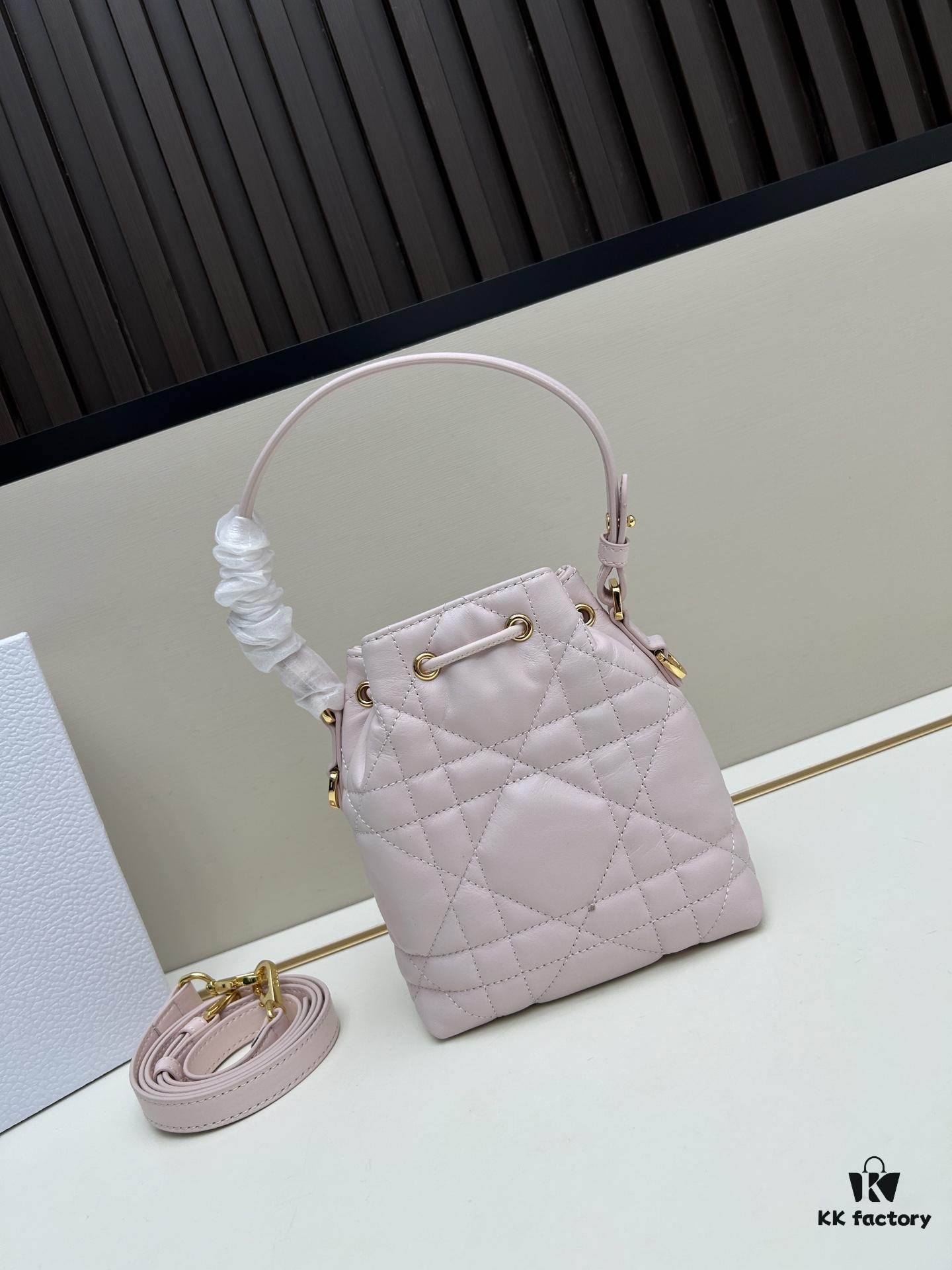 693108d1908475d562cd8e04 Dior Caro Mini Bucket Bag in Black Lambskin from the 2025 Autumn Ready-to-Wear Collection