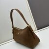 69310a30908475d562cd8e35 PRADA New Arrival Genuine Leather Shoulder Bag - Full Top Grain Wrinkled Lacquer Cowhide & Suede Closure Bag