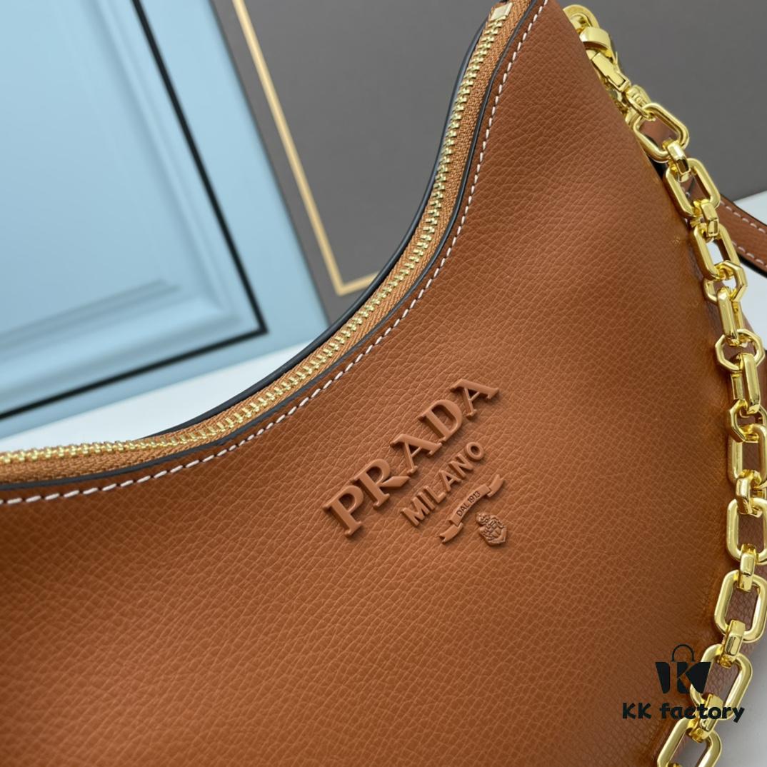 69310a34908475d562cd8e37 PRADA's Must-Have Bestseller (Leather Shoulder Strap + Chain Strap) – A Stylish and Practical Horn Bag Combining Retro Charm with Modern Fashion