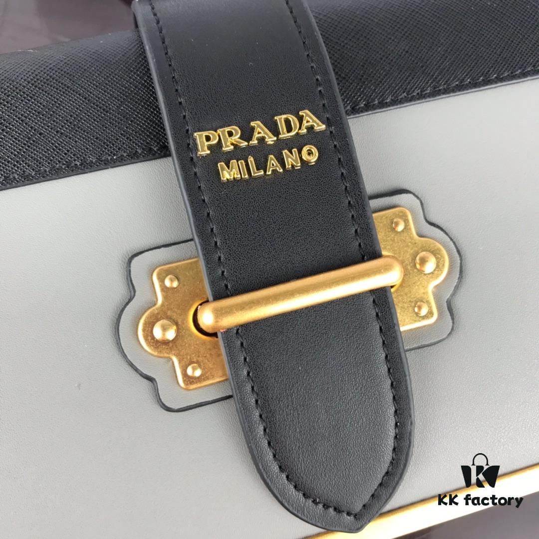 69310a52908475d562cd8e38 Authentic Top-Quality PRADA Women's Handbag 1BD045 20*14*8CM, Upgraded Hardware, Belgian Calfskin Leather