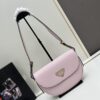 69310a8e908475d562cd8e43 Prada Classic Leather Crossbody Bag with Metal Logo for Women, Arqué Collection, Includes Box
