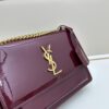 69310ad8908475d562cd8e53 YSL Sunset Bag ✨ Luxurious Patent Leather, Iconic Accordion Design with Black-Gold Elegance