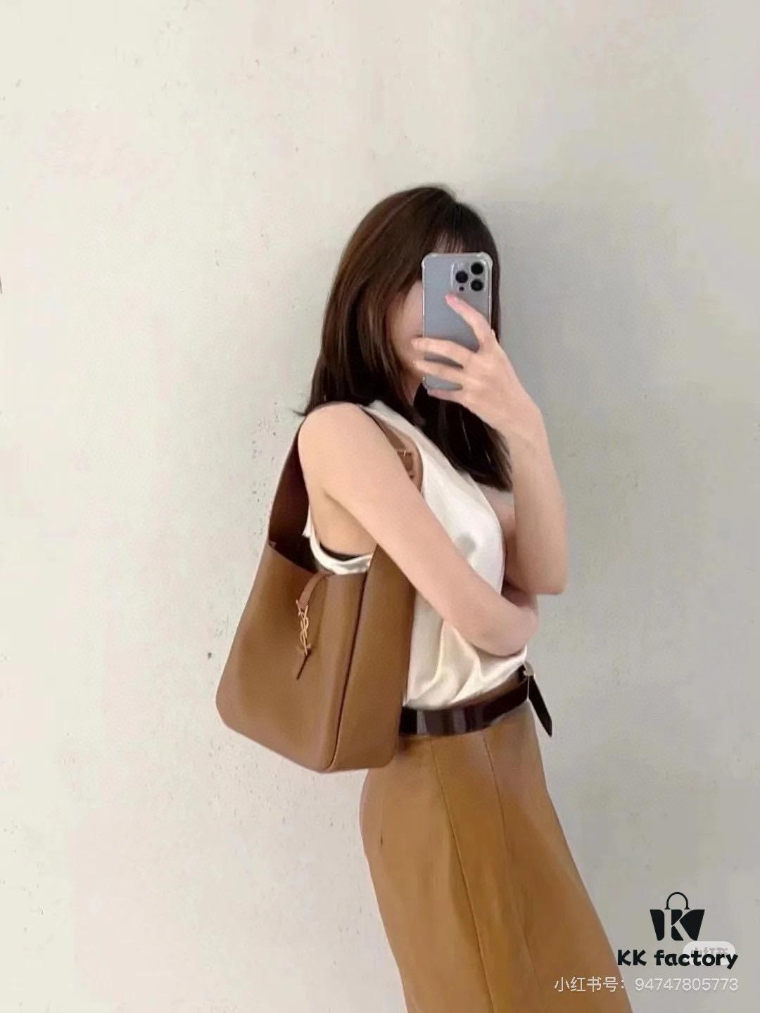 69310b2f908475d562cd8e5f Large New YSL Underarm Bag, Soft and Stylish