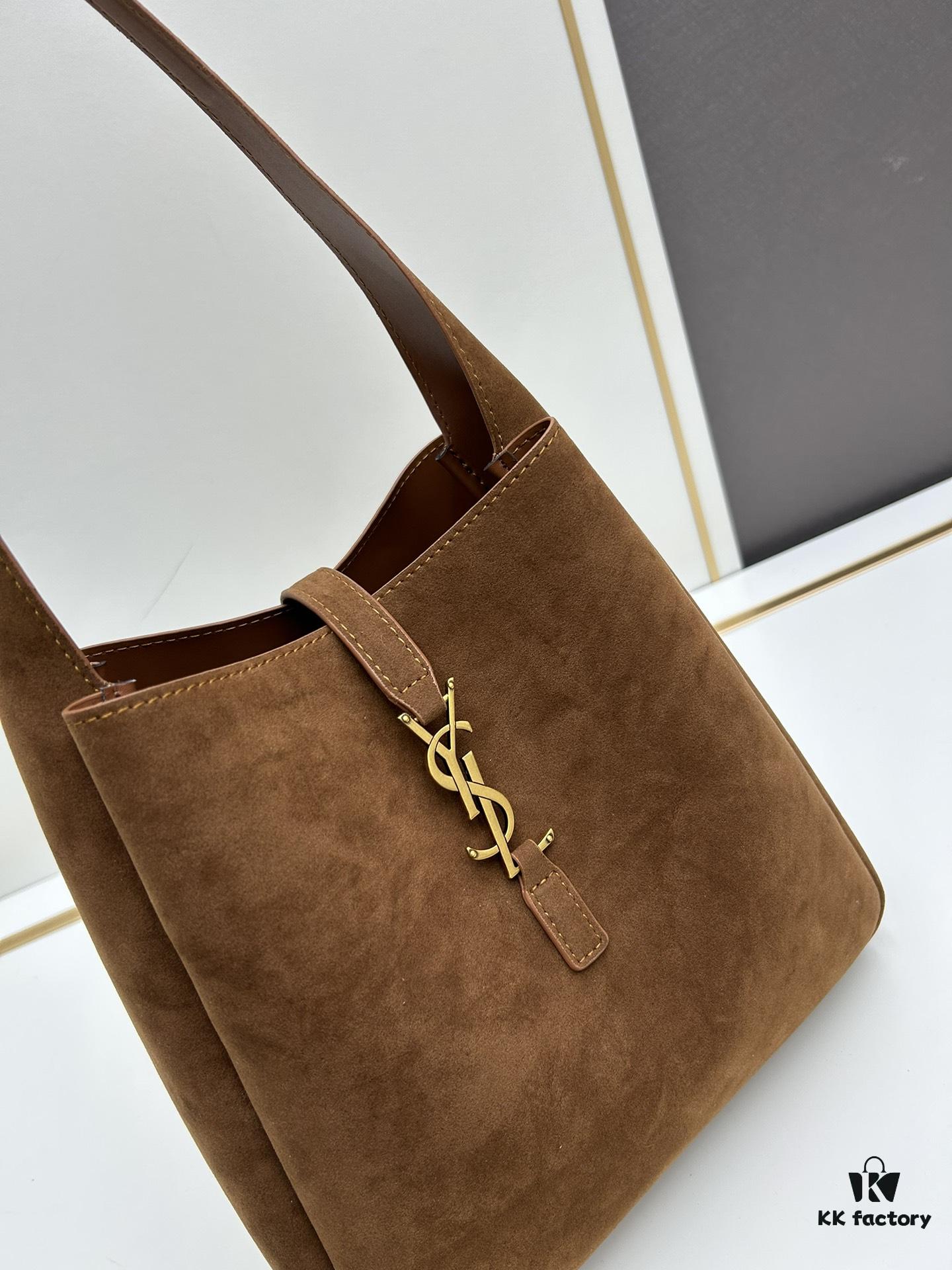 69310b51908475d562cd8e63 Small New Model with Box – Exquisitely Beautiful Brown-Gold Suede Large Bag, Perfect for Autumn and Winter