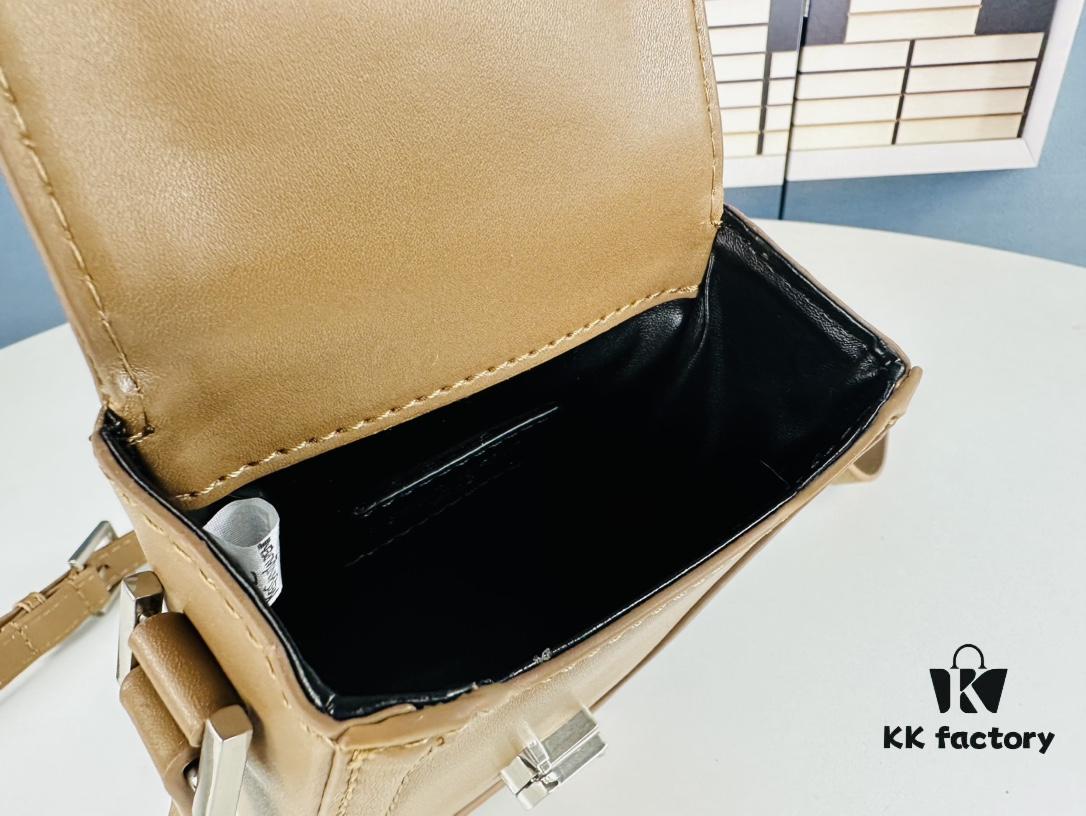 69310b98908475d562cd8e6f New YSL Hobo Series Mini Vertical Crossbody Bag in Smooth Calfskin with Antique Metal Logo Closure